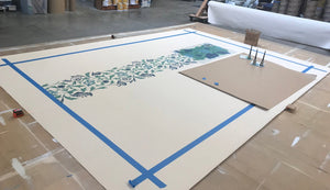 A production image of this floorcloth.