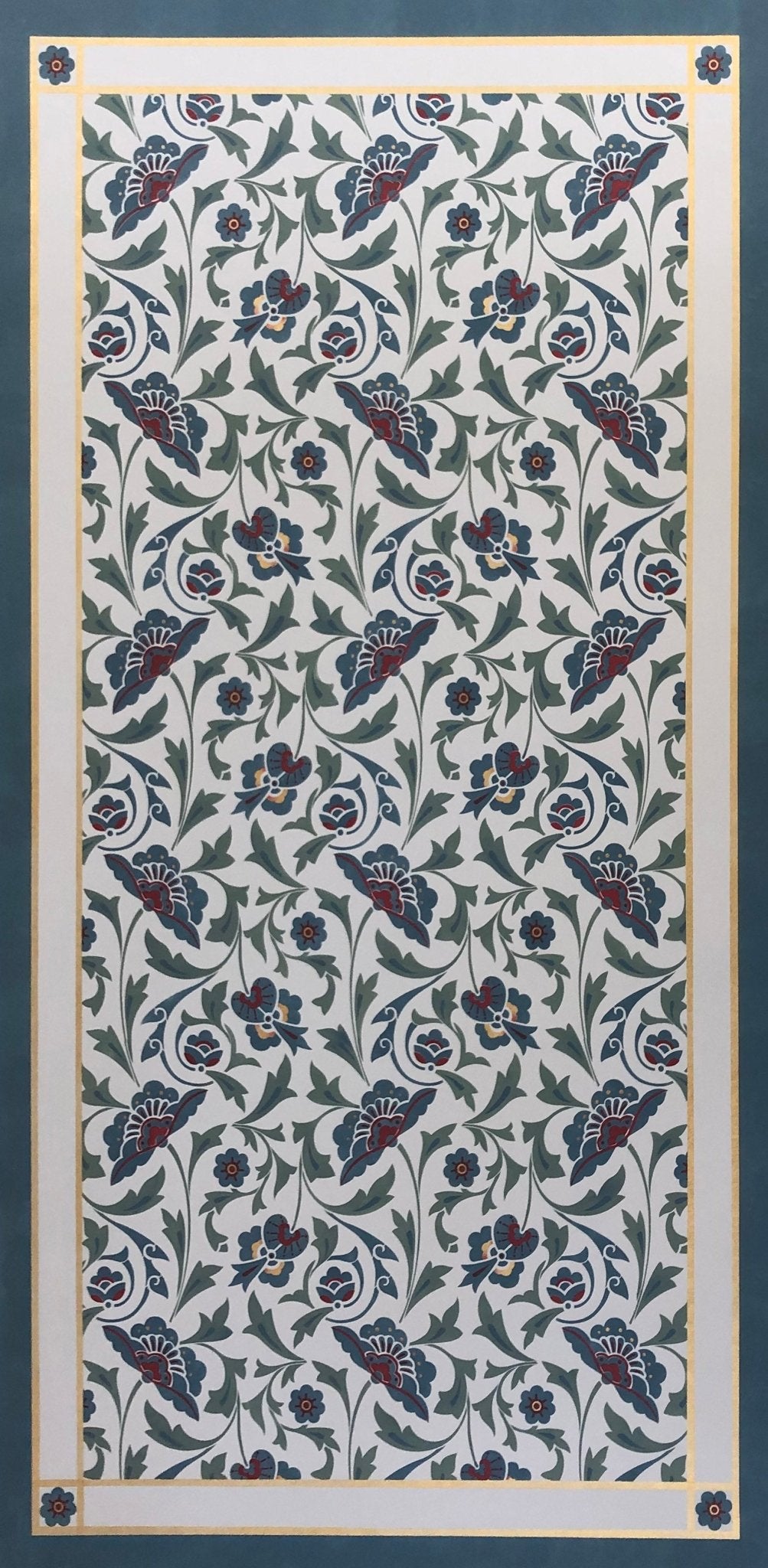 A full image of All-Over-Floral Floorcloth #7.
