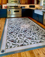 Load image into Gallery viewer, In-situ image of All Over Floral Floorcloth #7.
