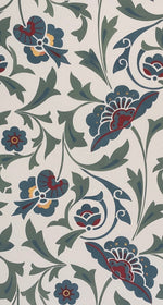 Load image into Gallery viewer, A full repeat of the All-Over-Floral pattern from All-Over-Floral Floorcloth #7.

