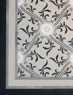 Load image into Gallery viewer, Close up of Beaux Arts Floorcloth #2 corner.
