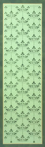 The full image for Bungalow Branches Floorcloth #1 based on a wallpaper pattern