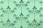 Load image into Gallery viewer, A close up of the motif for the Bungalow Branches Floorcloth #1. 
