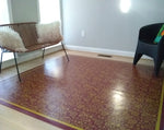 Load image into Gallery viewer, In-situ image of this floorcloth in it&#39;s new home and looks great with the modern decor.
