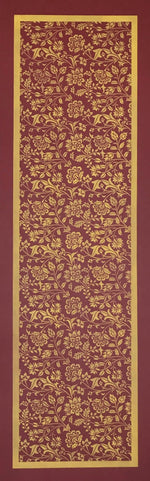 Load image into Gallery viewer, The full image of this floorcloth runner based on a chintz pattern.
