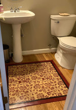 Load image into Gallery viewer, Another in-situ image of Chintz Floorcloth #5.
