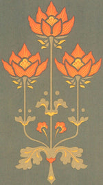 Load image into Gallery viewer, Source image for Poppy Floorcloth series from Christopher Dresser&#39;s &quot;Studies in Design&quot;, c1875.
