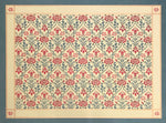 Load image into Gallery viewer, This is the full image of this floorcloth with a floral motif with a lattice of roses.
