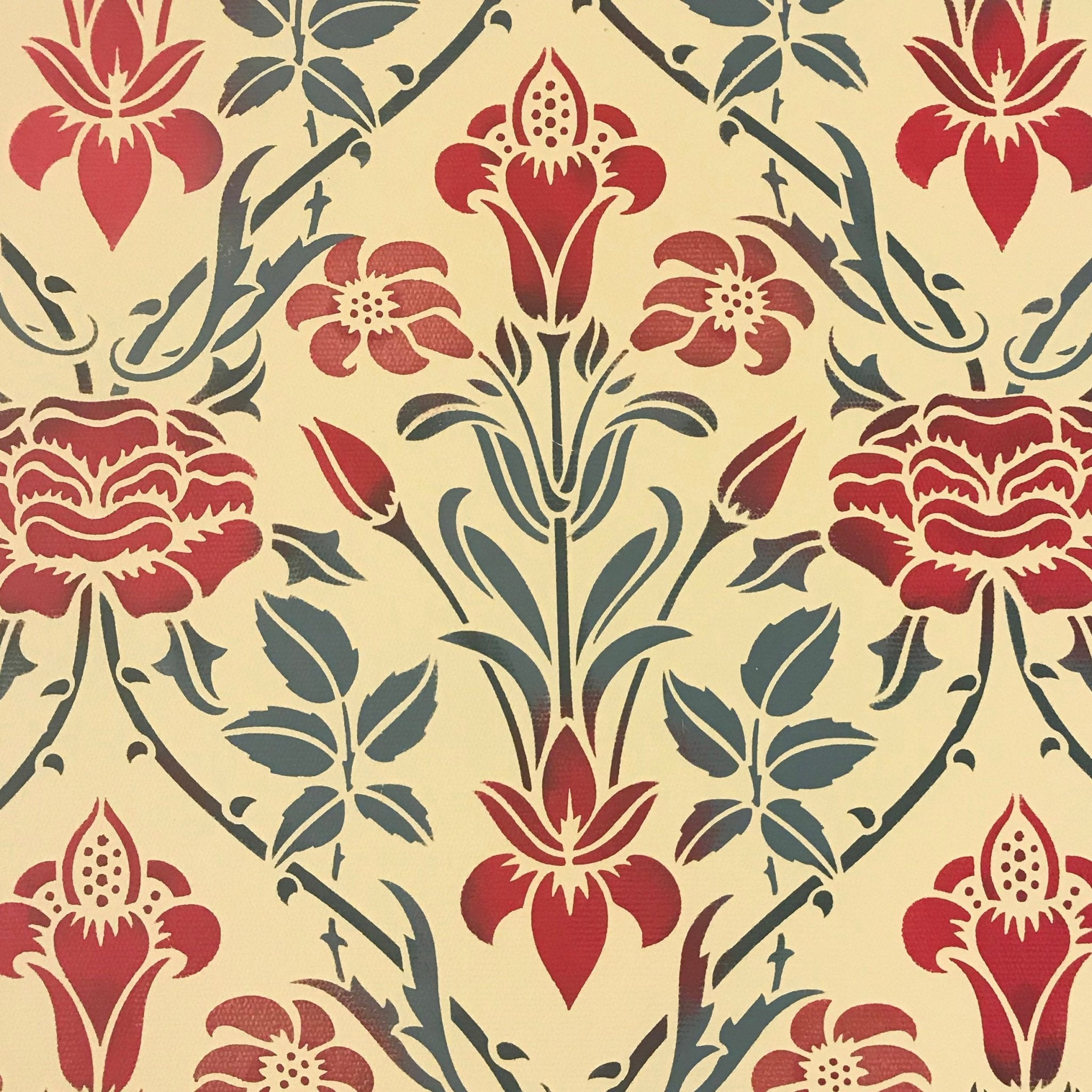 English Garden Floorcloth Series Image.