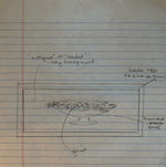 Load image into Gallery viewer, The original client-provided pencil sketch of the floorcloth concept. 
