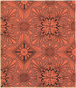 Load image into Gallery viewer, This is the illustration from Christopher Dresser&#39;s &quot;Studies in Design&quot;, c. 1875, which is the source for this floorcloth&#39;s pattern.

