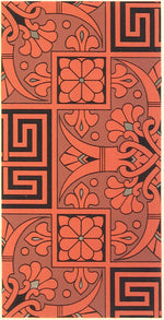 Load image into Gallery viewer, The source image for the Greek Key Floorcloth series, from Christopher Dresser&#39;s Studies in Design, c.1875.
