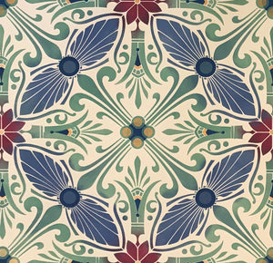 Close up image of this floorcloth.