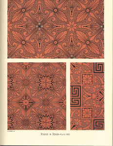 Source material for this pattern from Christopher Dresser's "Studies in Design" c.1875.