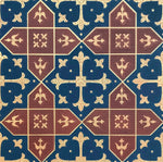 Load image into Gallery viewer, A close up of the Hay House pattern used for Hay House Floorcloth #3.
