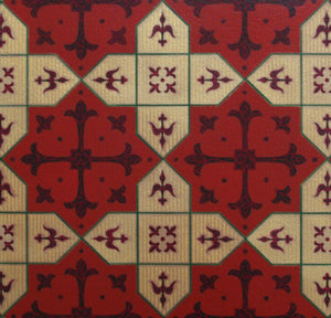A close up of Hay House Floorcloth #5.