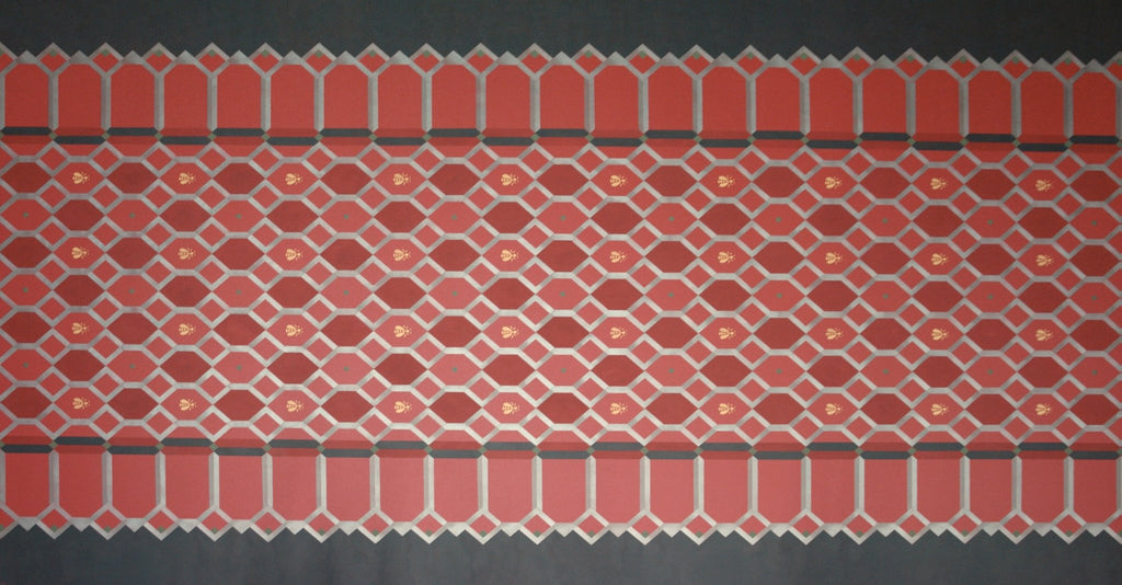The full image of Honeycomb Floorcloth #1.