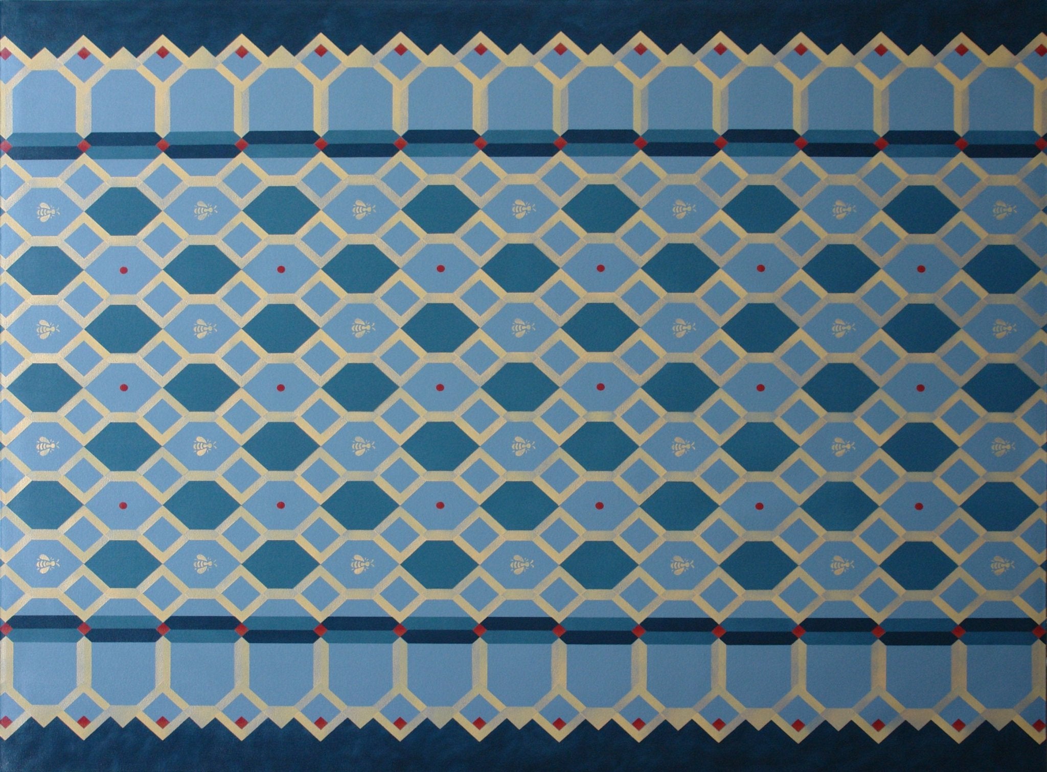 The full image of Honeycomb Floorcloth #2.
