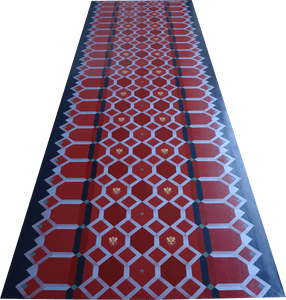 A full image of Honeycomb Floorcloth #3.