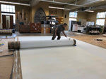 Load image into Gallery viewer, Production image of the construction of the floorcloth base.
