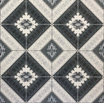 Load image into Gallery viewer, A close up of the alternating diamond array for Melrose Floorcloth #1.

