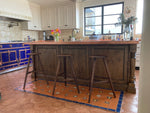 Load image into Gallery viewer, In-Situ image of Mexican Tile Floorcloth #1 in its San Francisco kitchen.

