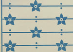 Load image into Gallery viewer, A close up of the center pattern of this floorcloth based on a design by Christopher Dresser, c. 1875.
