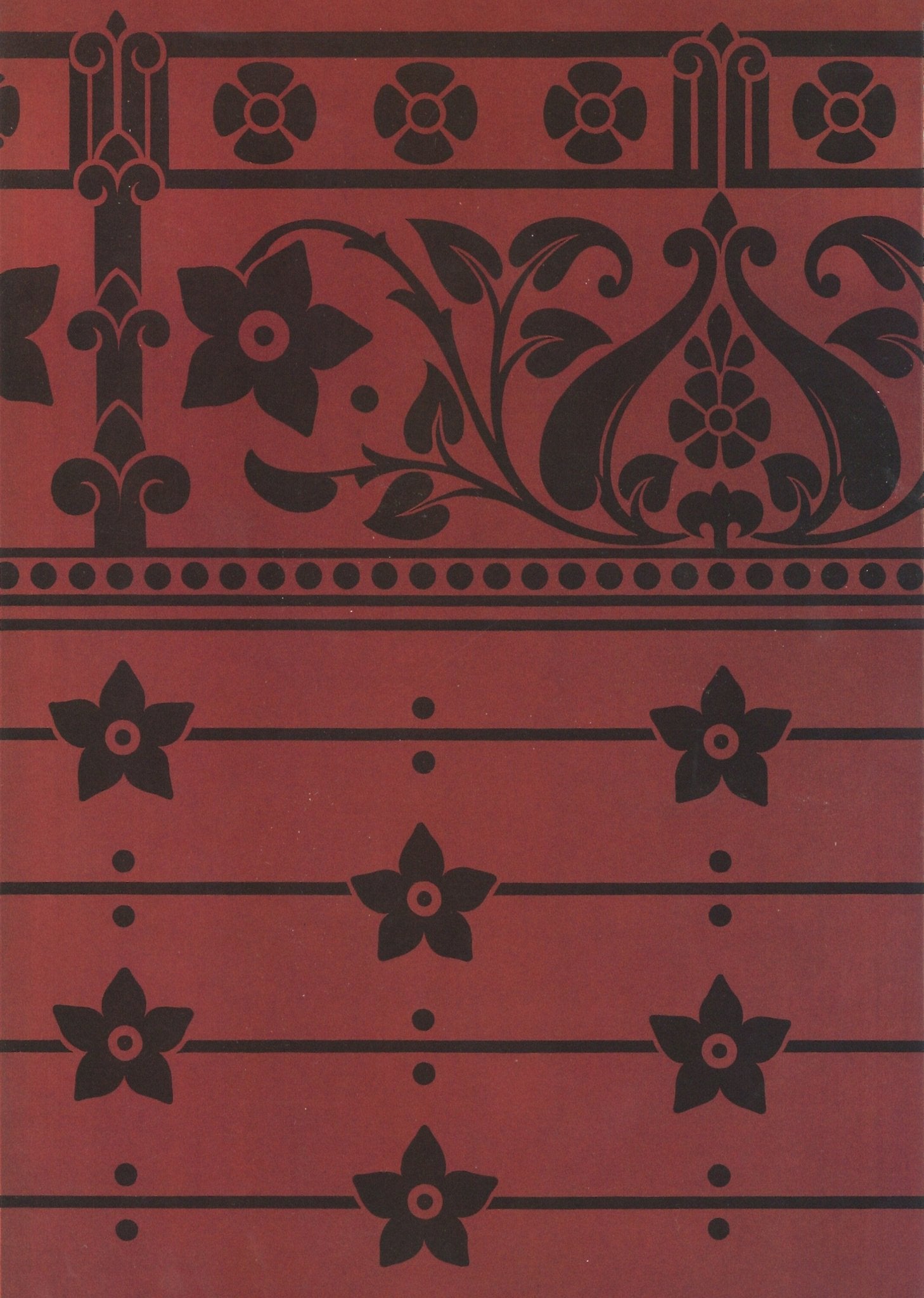 The source image for this pattern from Christopher Dresser's "Studies in Design"" , c.1875.