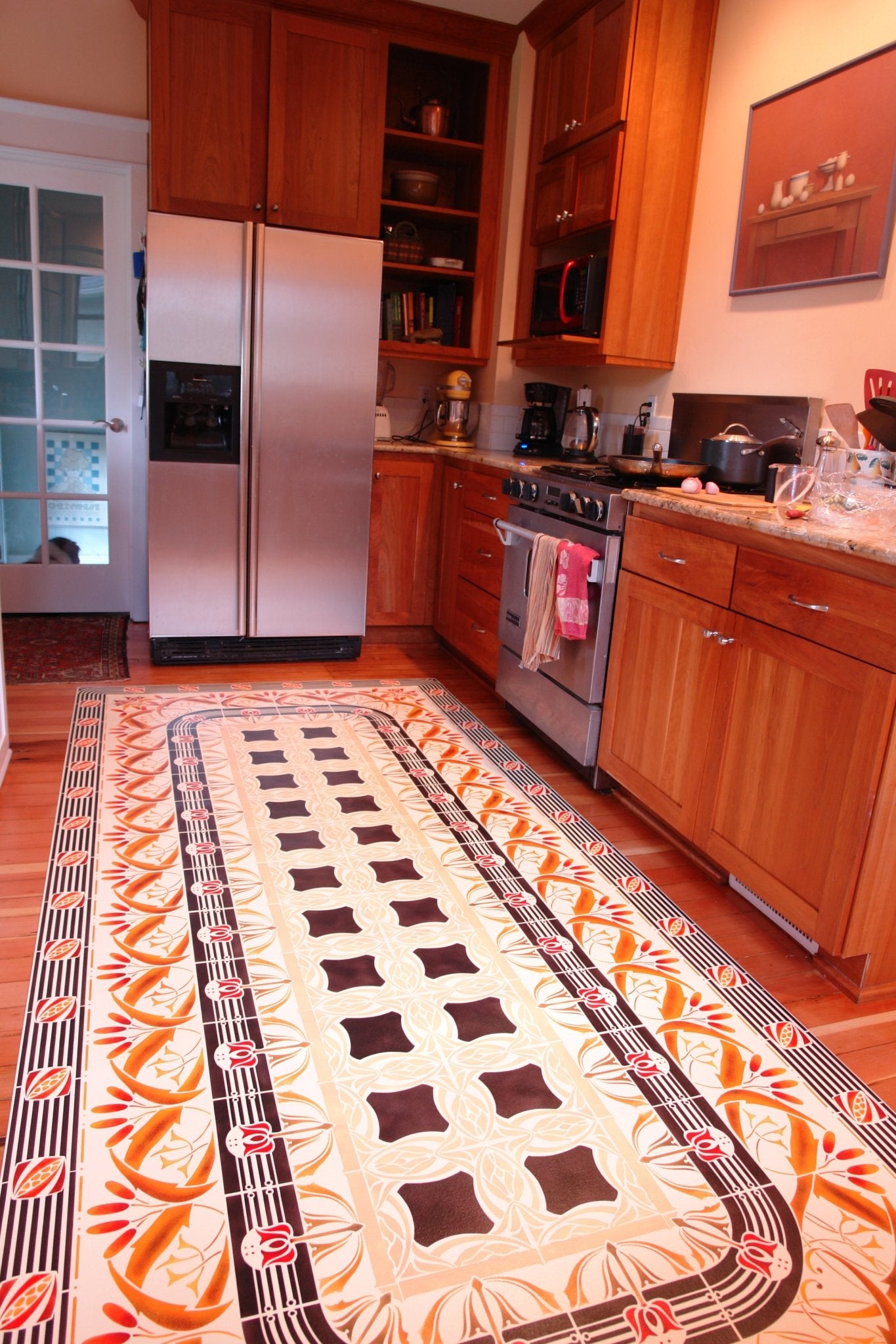 Another in-situ image of Wunderlich Floorcloth #2.