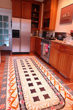 Load image into Gallery viewer, Another in-situ image of Wunderlich Floorcloth #2.
