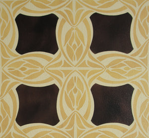 A close up of the center of Wunderlich Floorcloth #2.