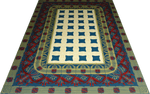 Load image into Gallery viewer, A full image of Wunderlich Floorcloth #3.
