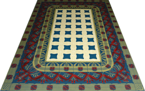 A full image of Wunderlich Floorcloth #3.