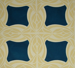 An image of the center pattern of Wunderlich Floorcloth #3.