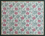 Load image into Gallery viewer, Full image of this floorcloth based on a lovely all-over floral pattern that is organic in its execution, creating a carpet of blooms, buds, and leaves. 
