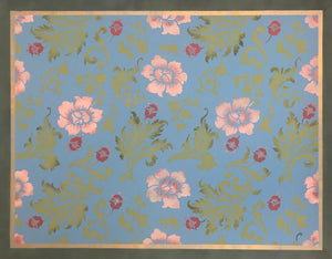 Full image of Wild Roses Floorcloth #4.
