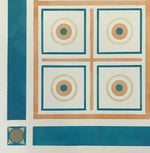 Load image into Gallery viewer, This image is a close up of one of the two geometric motifs, and includes the border.

