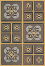 Load image into Gallery viewer, Source image for the Xs &amp; Os floorcloth series from Christopher Dresser&#39;s &quot;Studies in Design&quot; c1875.

