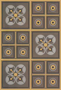 Source image for the Xs & Os floorcloth series from Christopher Dresser's "Studies in Design" c1875.